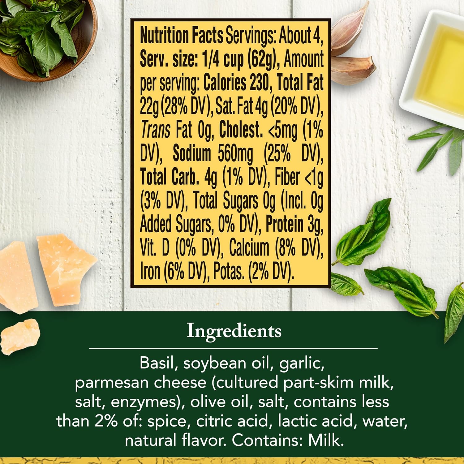 Traditional Basil Pesto Sauce & Spread 2