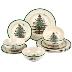 12-Piece Christmas Tree Dinnerware Collection