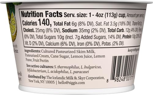 Skyr Zesty Lemon, Rich & Creamy 2