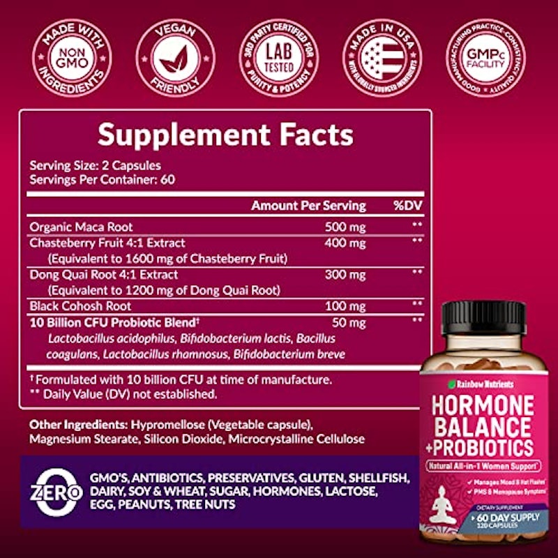 Hormone Balance + Probiotics for Women (3450mg) 2