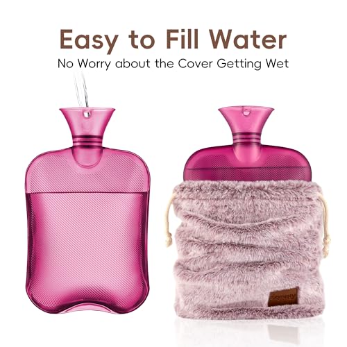 Hot Water Bottle with Soft Cover 2