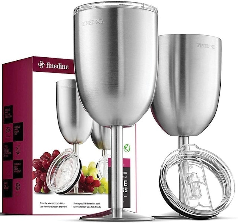 Stainless Steel Wineglasses 1