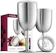FineDine Stainless Steel Wineglasses 1