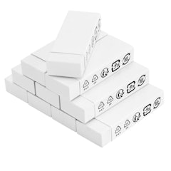 Amazon Basics Block White Eraser