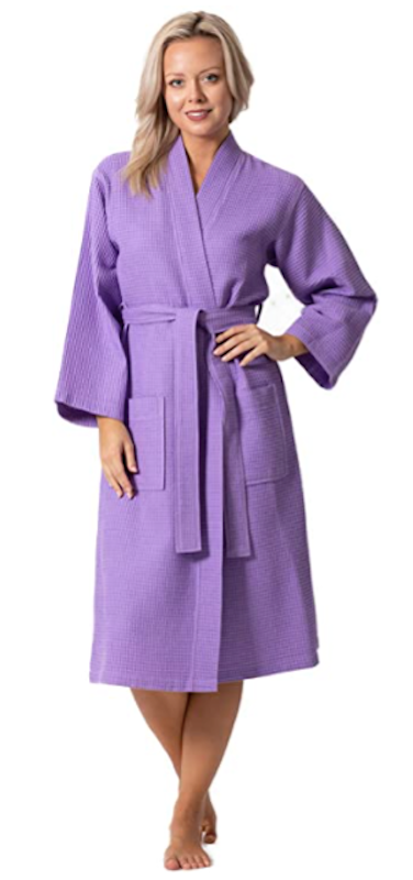 Premium Turkish Cotton Waffle Bathrobe for Women 2