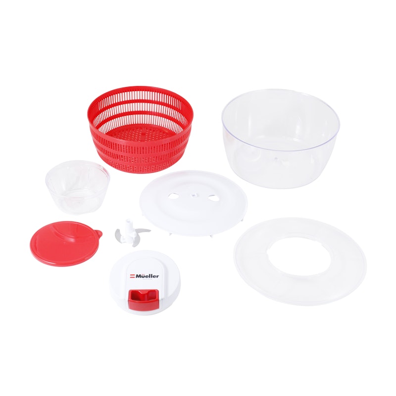 Salad Spinner with QuickChop Pull Chopper 2
