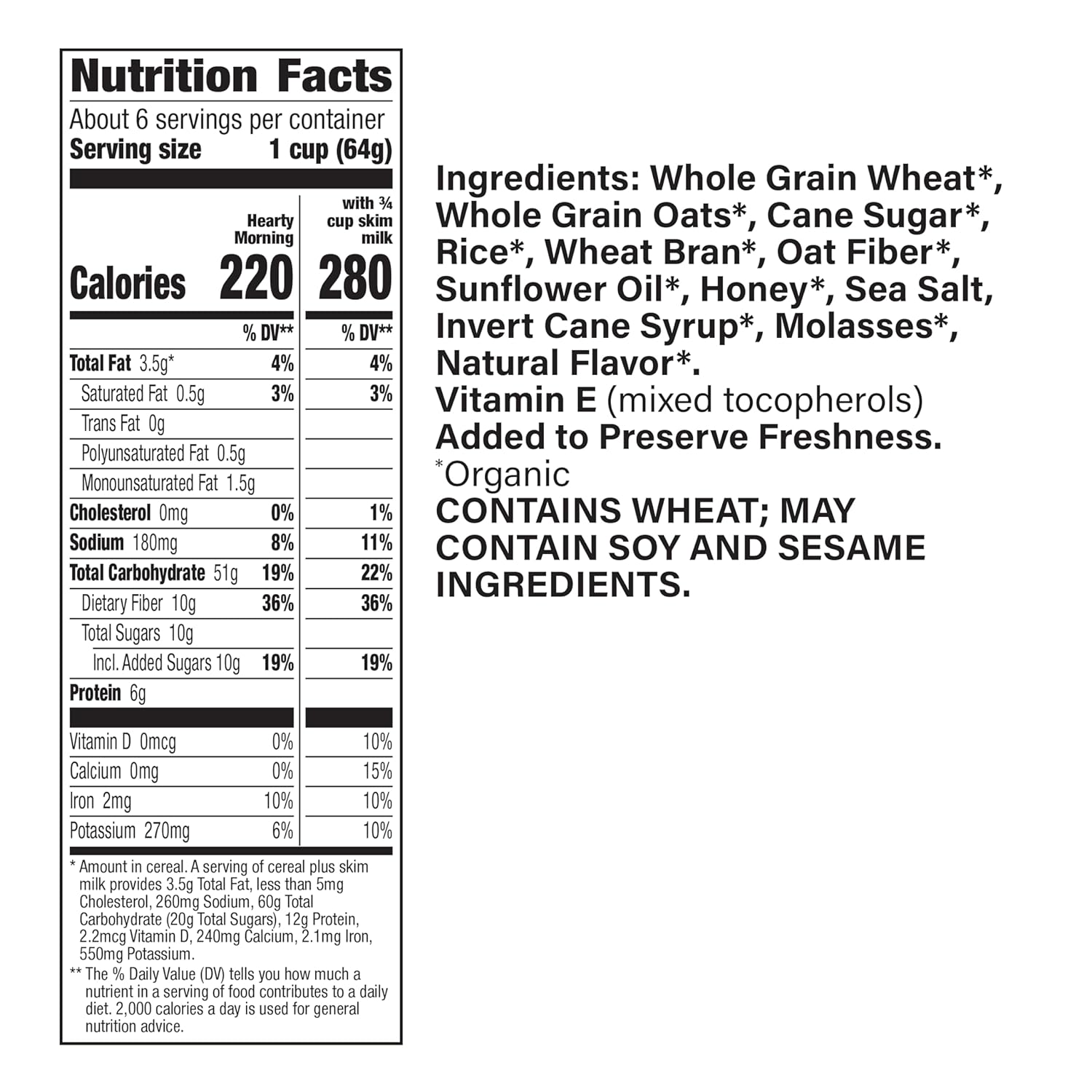 Hearty Morning Fiber Cereal 2