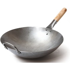Treaditional Hand Hammered Carbon Steel Pow Wok