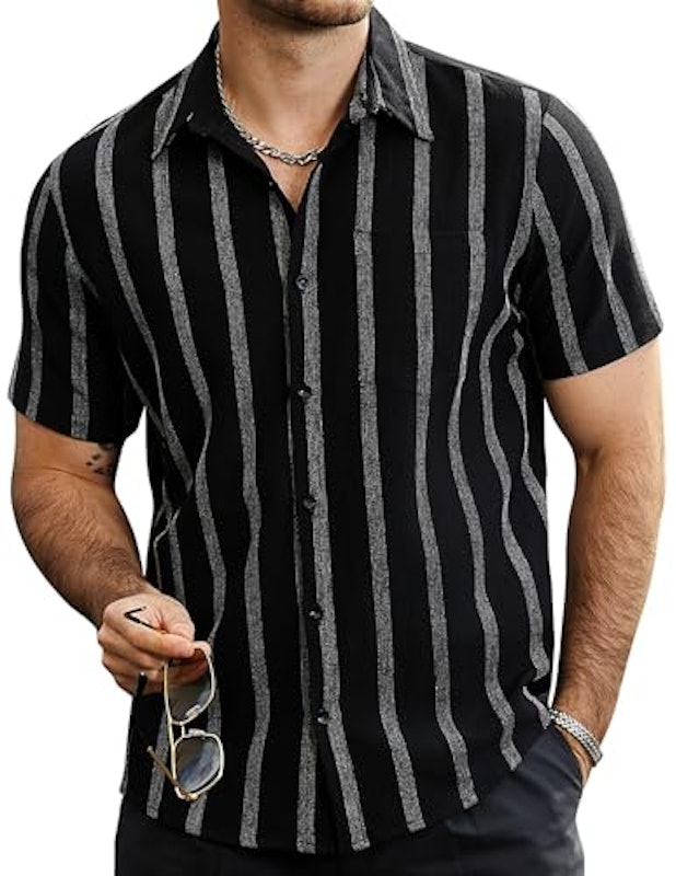 Mens Summer Striped Shirt 1
