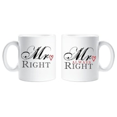 Mr Right, Mr ALWAYS Right Mug Set