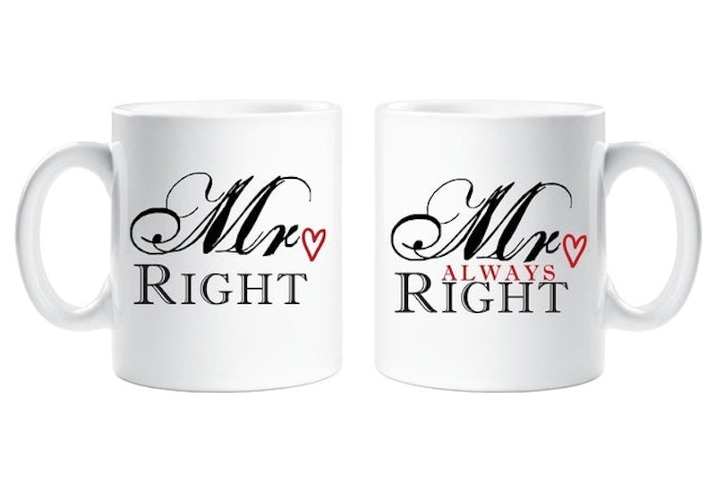 Mr Right, Mr ALWAYS Right Mug Set 1