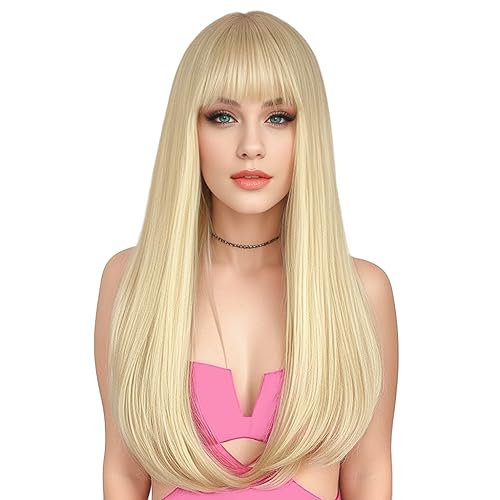 Blonde Wig with Bangs 1
