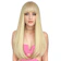 ENTRANCED STYLES Blonde Wig with Bangs 1