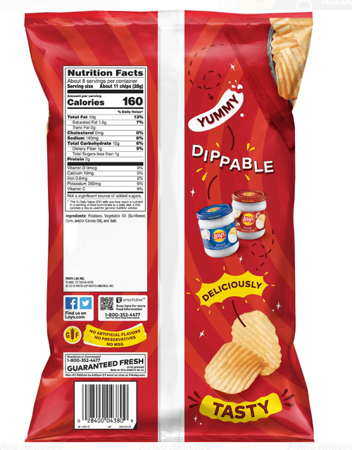 Lay's Wavy Potato Chips 2
