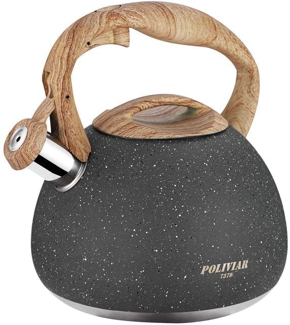 Natural Stone Finish Tea Kettle  1