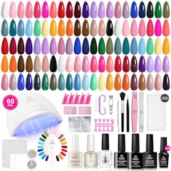 Gel Nail Polish Kit with UV Light