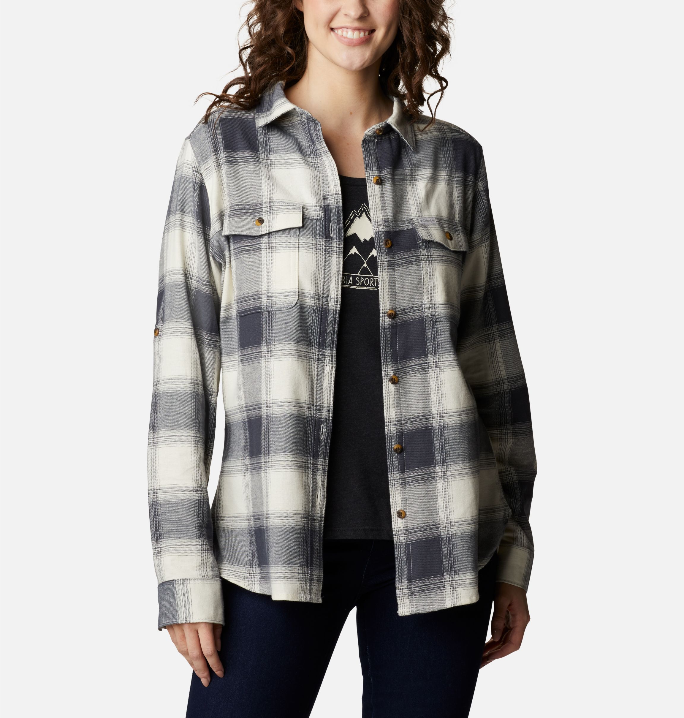 Women's Pine Street Stretch Flannel 1