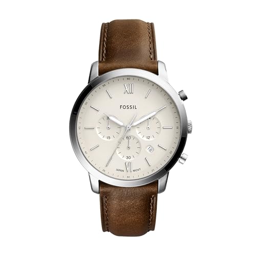 Men's Neutra Quartz Stainless Steel and Leather Chronograph Watch 1