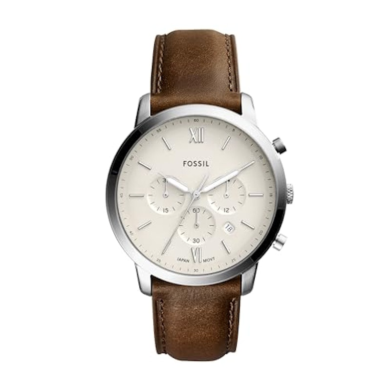 Men's Neutra Quartz Stainless Steel and Leather Chronograph Watch 1