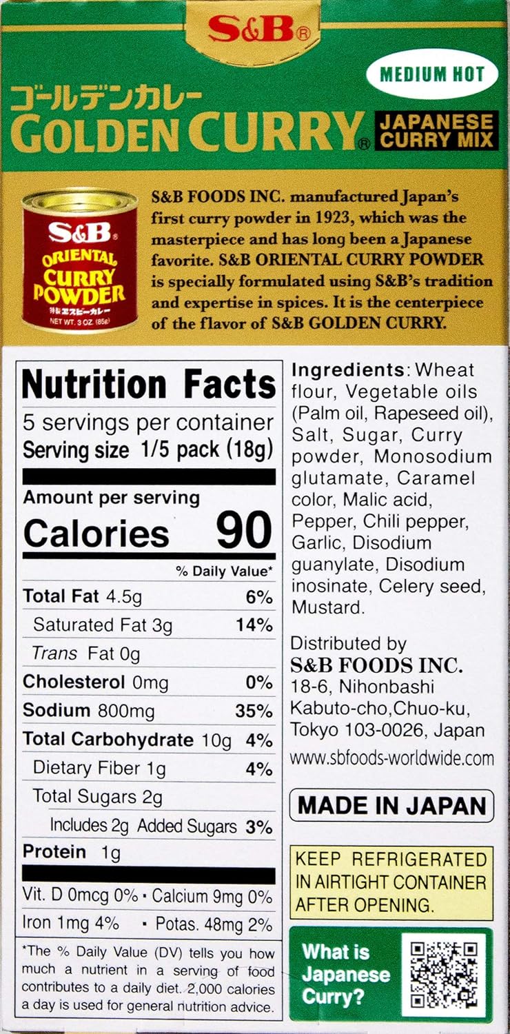 Golden Curry Mix Medium Hot 92g 2
