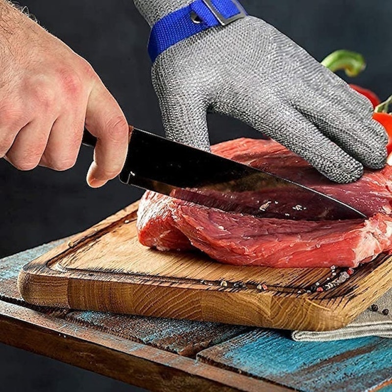 2Pairs Cut Resistant Gloves Level 5 for Kitchen Safety Anti Cutting Gloves  for Meat Cutting Wood Carving Mandolin Slicing