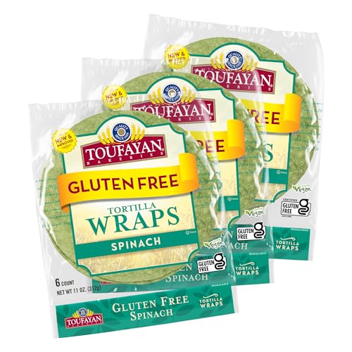 Spinach Gluten-Free Tortilla Wraps 1