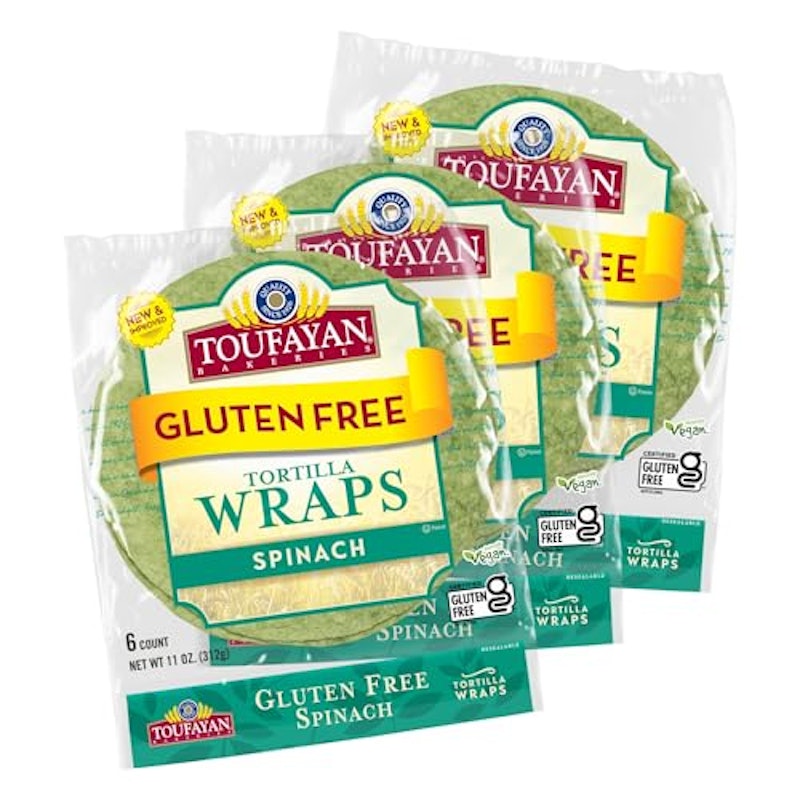 Spinach Gluten-Free Tortilla Wraps 1