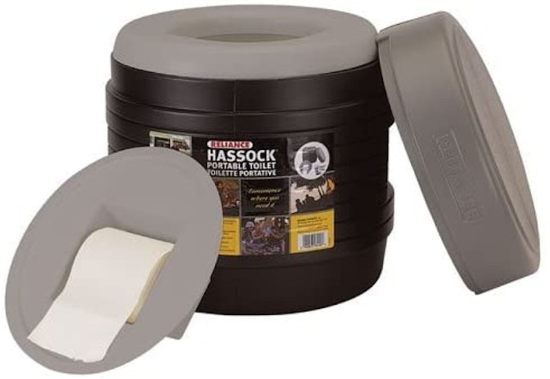 Hassock Portable Lightweight Self-Contained Toilet 1
