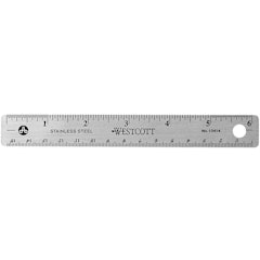 Stainless Steel 6-Inch Ruler With Non-Slip Cork Base