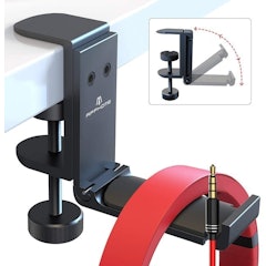 Foldable Headphone Stand Hanger with Cable Clip Organizer