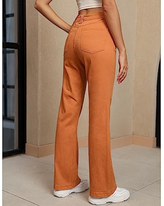Womens Flare Jeans High Waisted Wide Leg Baggy Jean for Women 2