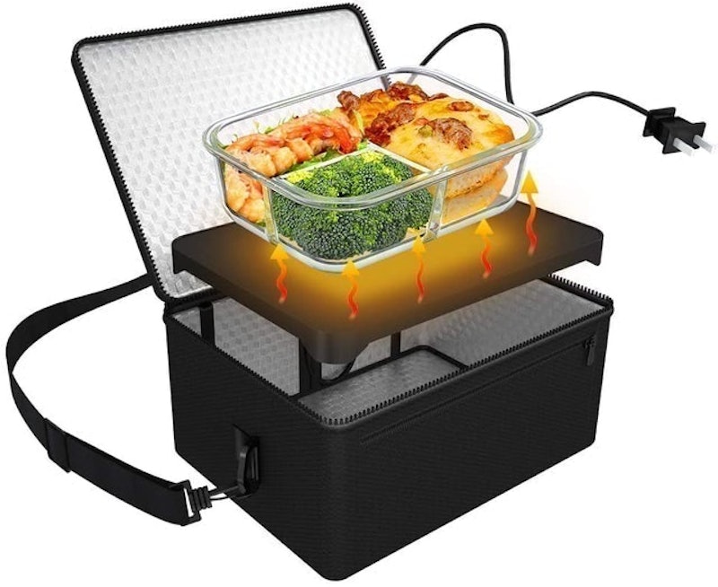 VOVOIR Electric Heating Lunch Box 110V/12V 2 in 1 Portable Food