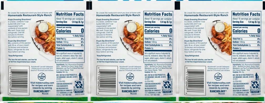 Buttermilk Recipe Restaurant-Style Dressing & Seasoning Mix 2