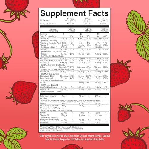 Liquid Morning Multivitamin Essentials+ (Strawberry) 2