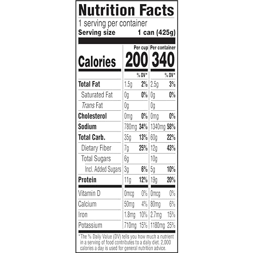 Vegetarian with Beans, 99% Fat Free 2