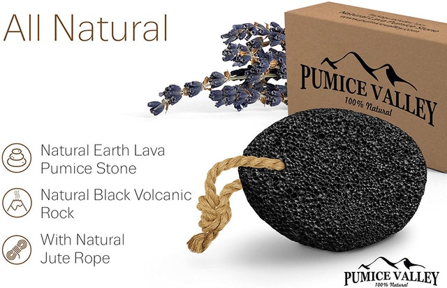 Natural Earth Lava Black Pumice Stone  2
