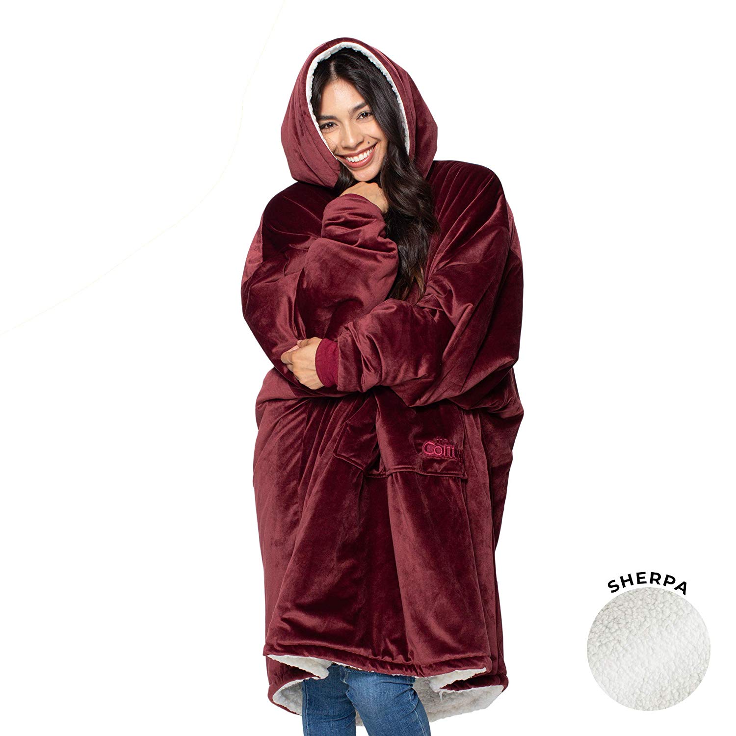 Oversized Sherpa Blanket Sweatshirt 1