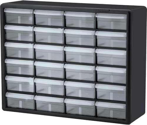 24-drawer Plastic Drawer Storage Cabinet for Garage Organization 1
