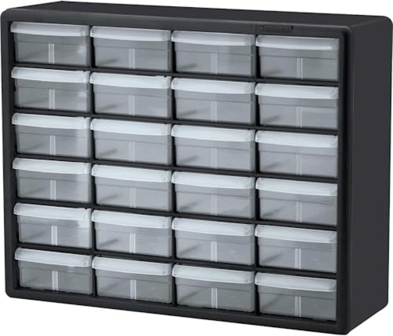 24-drawer Plastic Drawer Storage Cabinet for Garage Organization 1