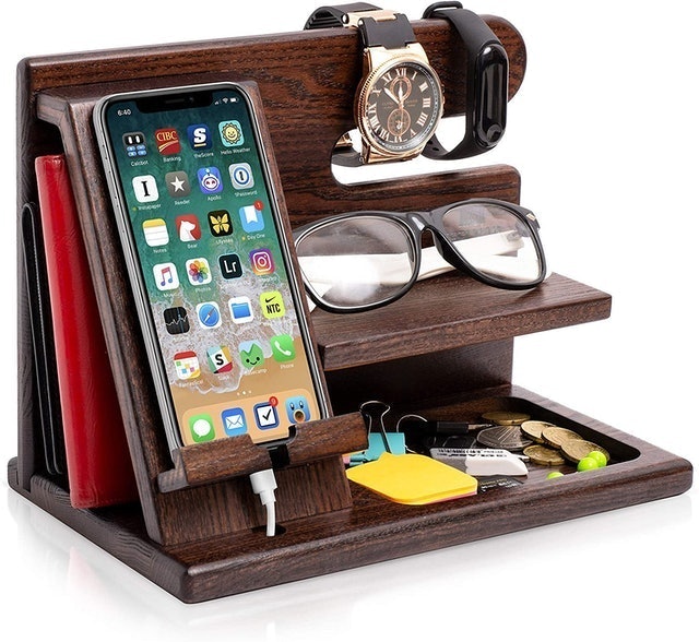 Wood Phone Docking Station 1