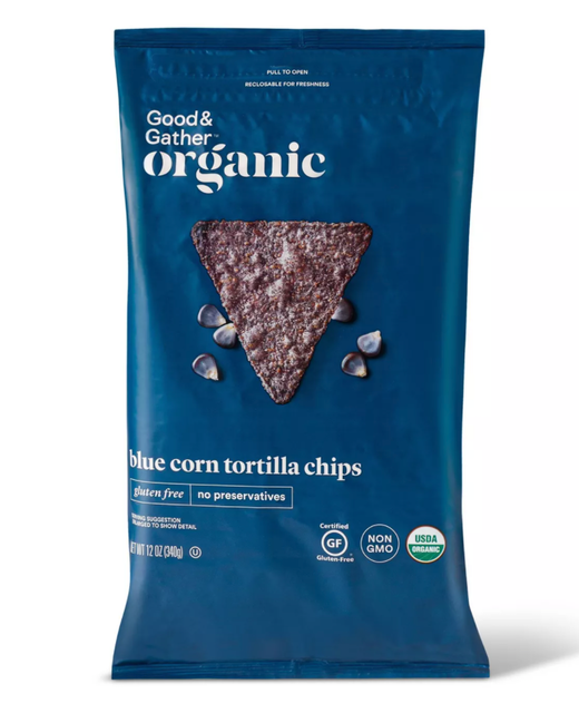 Organic Blue Corn Tortilla Chips 1