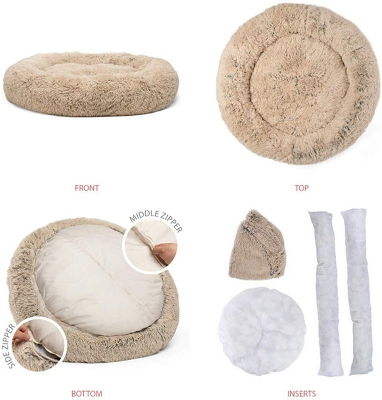 Calming Shag Vegan Fur Donut Cuddler 2