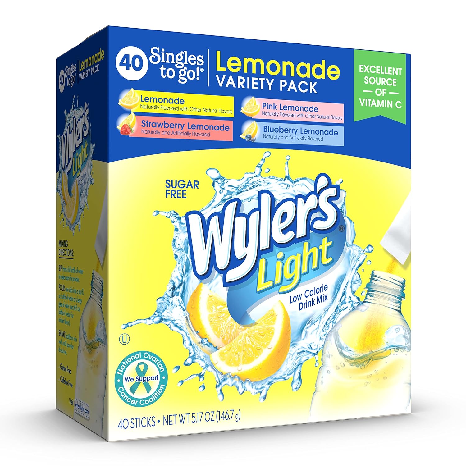Lemonade Sugar-Free Singles To Go Variety Pack Drink Mix 1