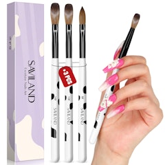 3pcs Acrylic Nail Brush Set Size