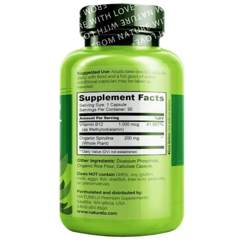Vegan Vitamin B12 Supplement With Spirulina 2