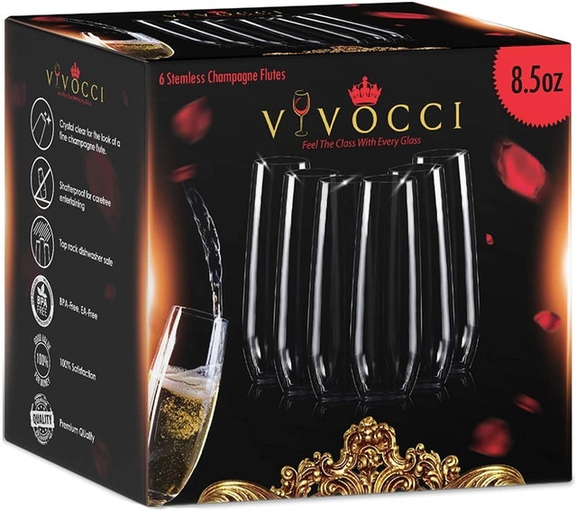 Stemless Champagne Flutes 2