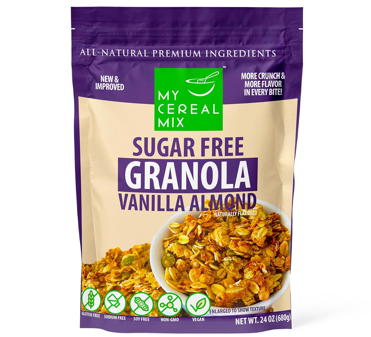 Sugar Free Granola - Vanilla Almond 1