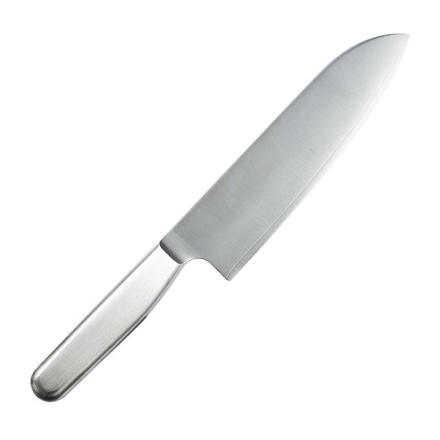 All-Stainless Steel Santoku Knife 17 cm 1