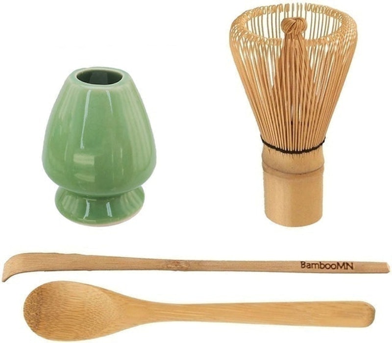 BambooWorx Japanese Tea Set, Matcha Whisk (Chasen), Traditional Scoop  (Chashaku), Tea Spoon. The Perfect Set to Prepare a Traditional Cup of  Matcha, Handmade from 100% Natural Bamboo 