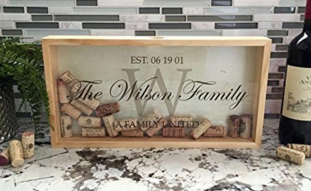 Wall Mounted Monogram Wine Cork Keeper 1